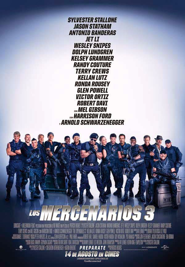 Ficha de "Los mercenarios 3"