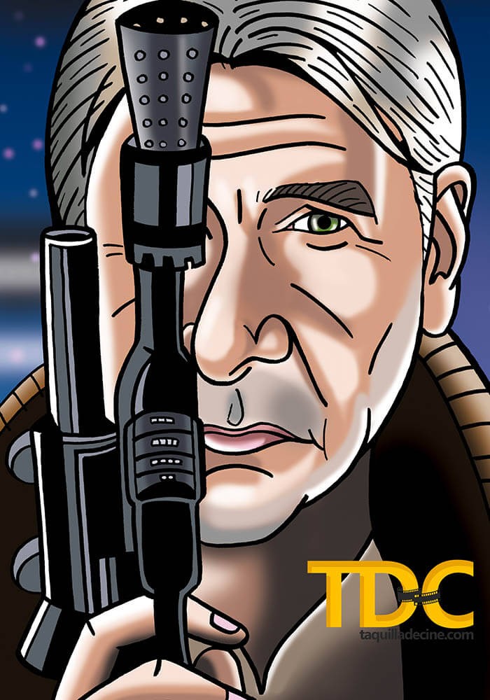 Descargar caricatura de Han Solo ("Star Wars: El despertar de la Fuerza")
