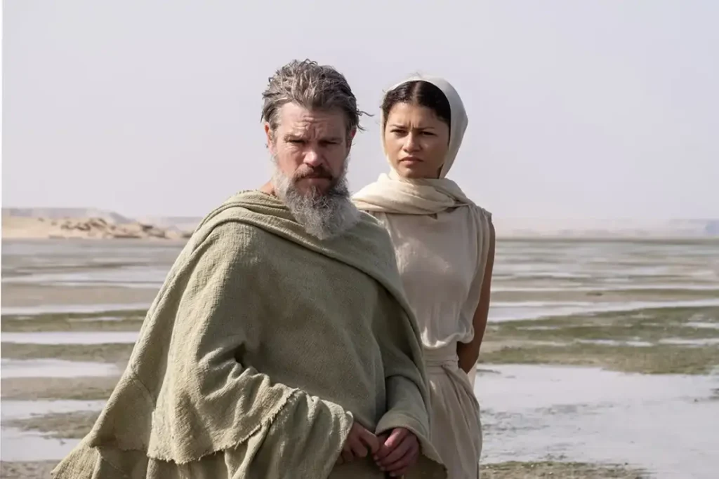 Matt Damon y Zendaya en 'La Odisea'